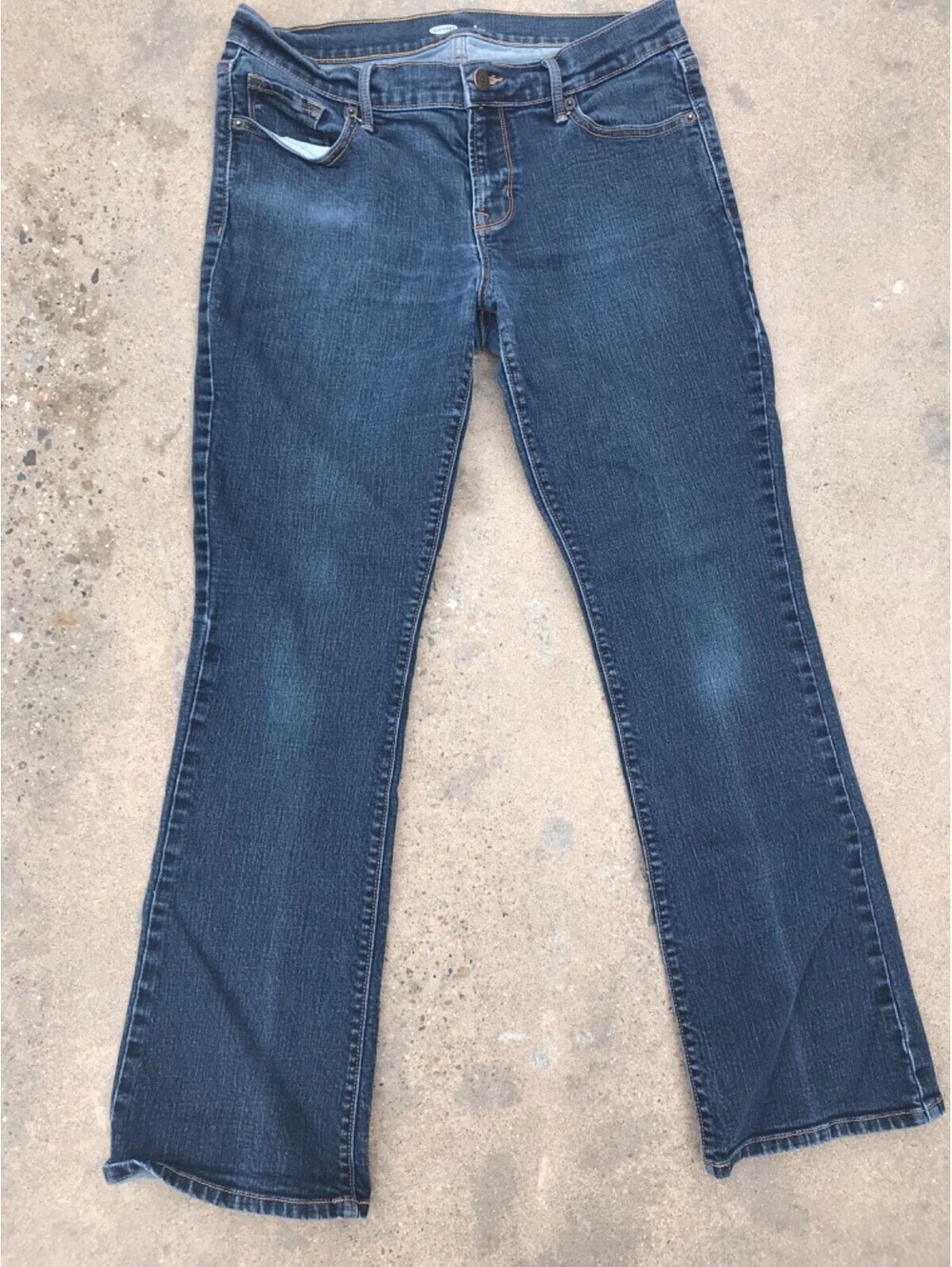 Old Navy Women's Bootcut Blue Jeans Size 8 Short 28W x 27L Lite Fading
